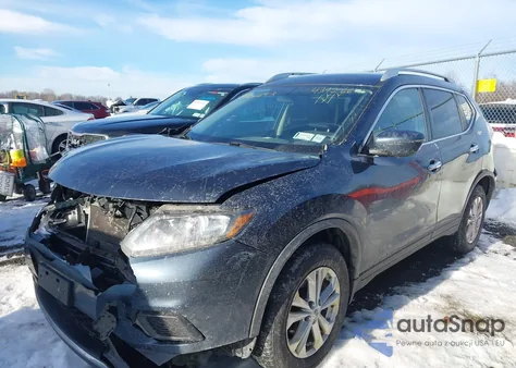2016 Nissan Rogue Sv z USA, uszkodzony, nr VIN KNMAT2MV1GP734645